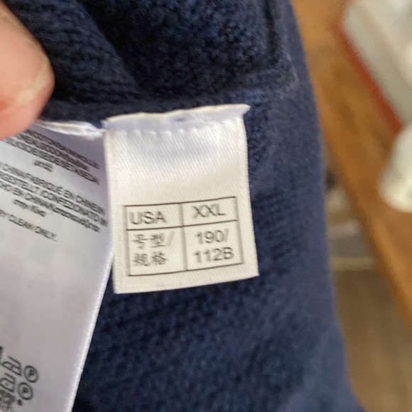 Brooks Brothers XXL Navy, Waffle Pullover - Picture 10 of 13
